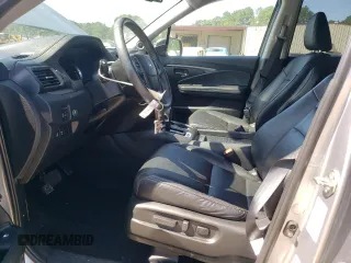 2019 Honda Ridgeline RTL-T with VIN 5FPYK3F69KB028918, listed as a Copart auction lot 59551445 with 34,948 mi miles and Salvage title. Bid and sale history available at DreamBid. Image 7.