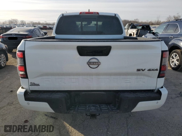 2022 Nissan Frontier S with VIN 1N6ED1EK2NN652751, listed as a Copart auction lot 44628505 with 24,695 mi miles and Salvage title. Bid and sale history available at DreamBid. Image 6.