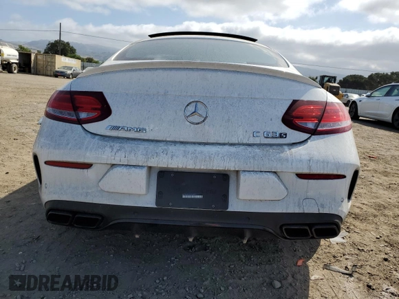 2017 Mercedes-Benz C 63 S AMG with VIN WDDWJ8HB0HF504347, listed as a Copart auction lot 56068935 with 31,010 mi miles and Salvage Title. Bid and sale history available at DreamBid. Image 6.