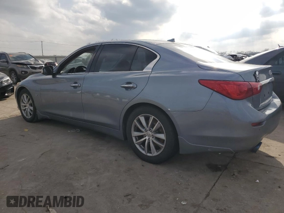 2014 Infiniti Q50 Sport with VIN JN1BV7AP1EM680931, listed as a Copart auction lot 44431595 with Not Provided miles and Salvage Title. Bid and sale history available at DreamBid. Image 2.