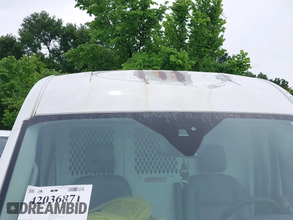 2018 Ford Transit with VIN 1FTBW2CM9JKA88280, listed as a IAAI auction lot 42036871 with 97,758 mi miles. Bid and sale history available at carsss.com. Image 6.