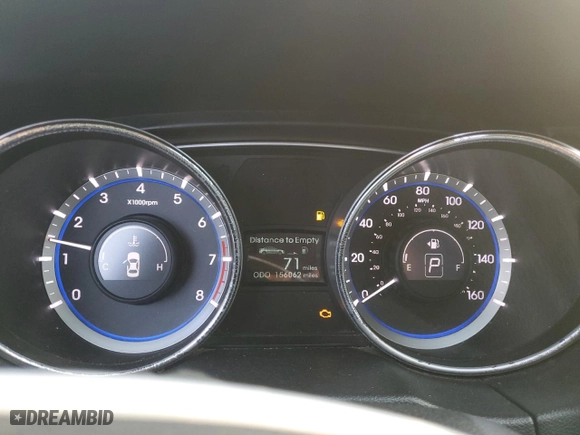 2011 Hyundai Sonata GLS with VIN 5NPEB4AC5BH014532, listed as a Copart auction lot 47624645 with 156,062 mi miles and Clean Title. Bid and sale history available at carsss.com. Image 9.