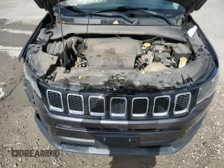 2017 Jeep Compass Latitude with VIN 3C4NJDBB4HT646245, listed as a Copart auction lot 49741915 with 106,710 mi miles and Salvage Title. Bid and sale history available at carsss.com. Image 12.