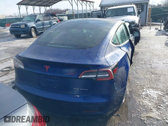 2018 Tesla Model 3 Long Range Battery with VIN 5YJ3E1EB8JF115138, listed as a IAAI auction lot 41343399 with 62,351 mi miles and . Bid and sale history available at DreamBid. Image 17.