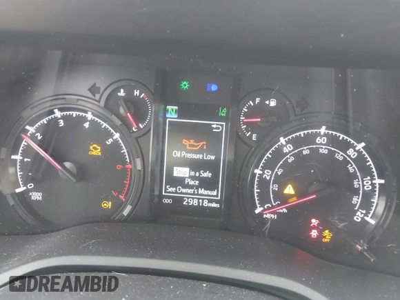 2023 Toyota 4Runner SR5 with VIN JTEEU5JRXP5302750, listed as a IAAI auction lot 42125821 with 29,818 mi miles and . Bid and sale history available at DreamBid. Image 7.