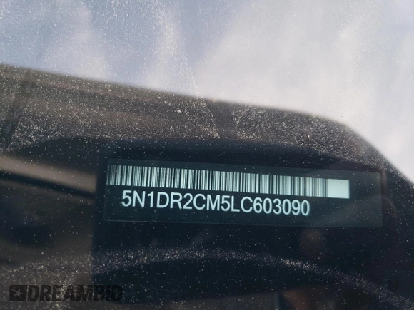 2020 Nissan Pathfinder SL z VIN 5N1DR2CM5LC603090, wystawiony jako Copart lot #49858215 z przebiegiem 118 252 mil mil oraz Szkody całkowita. Historia ofert i sprzedaży dostępna na DreamBid. Obrazek 13.