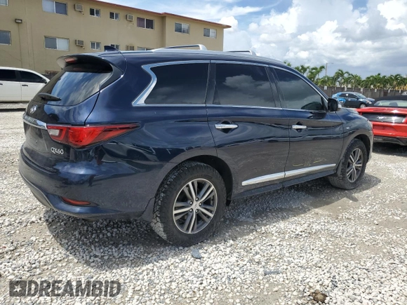 2020 Infiniti QX60 Luxe with VIN 5N1DL0MM9LC538281, listed as a Copart auction lot 65628914 with 130,337 mi miles and Non repairable. Bid and sale history available at DreamBid. Image 3.