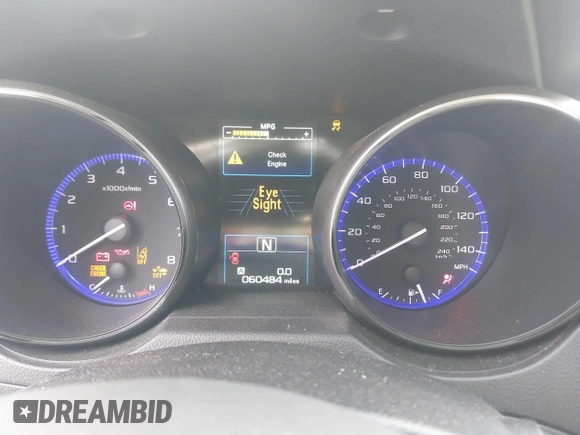 2016 Subaru Outback 2.5i Premium with VIN 4S4BSAFC5G3337763, listed as a IAAI auction lot 41917546 with 60,484 mi miles. Bid and sale history available at carsss.com. Image 7.