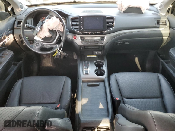 2022 Honda Ridgeline RTL-E with VIN 5FPYK3F76NB028596, listed as a Copart auction lot 54355175 with 42,020 mi miles and Salvage title. Bid and sale history available at DreamBid. Image 8.