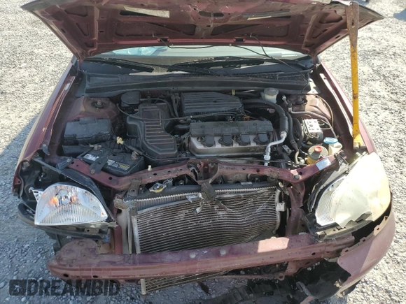 2002 Honda Civic EX with VIN 1HGES26792L063844, listed as a Copart auction lot 51217485 with 188,770 mi miles and Salvage Title. Bid and sale history available at DreamBid. Image 12.