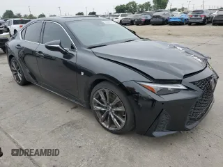 2022 Lexus IS 350 F Sport with VIN JTHGZ1B24N5052989, listed as a Copart auction lot 62594345 with 41,489 mi miles and Salvage title. Bid and sale history available at DreamBid. Image 4.