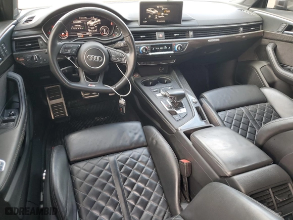 2018 Audi S4 Prestige with VIN WAUC4AF47JA050095, listed as a Copart auction lot 84899774 with 53,117 mi miles and Salvage Title. Bid and sale history available at carsss.com. Image 8.