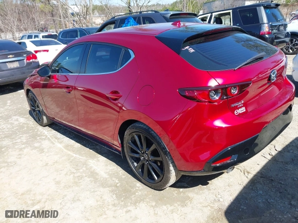 2019 Mazda Mazda3 Hatchback w/Premium Pkg with VIN JM1BPBNMXK1143918, listed as a IAAI auction lot 41774753 with 28,340 mi miles. Bid and sale history available at carsss.com. Image 3.