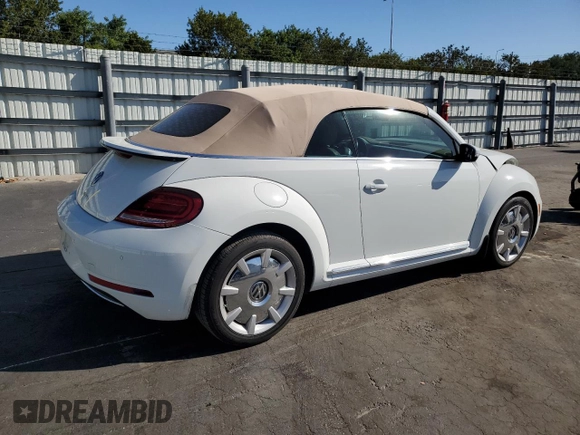 2018 Volkswagen Beetle S with VIN 3VW5DAAT1JM510524, listed as a Copart auction lot 49576915 with 48,750 mi miles and Salvage title. Bid and sale history available at DreamBid. Image 3.