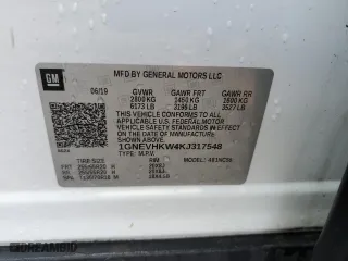 2019 Chevrolet Traverse LT Leather with VIN 1GNEVHKW4KJ317548, listed as a Copart auction lot 48477015 with 66,807 mi miles and Salvage Title. Bid and sale history available at carsss.com. Image 13.