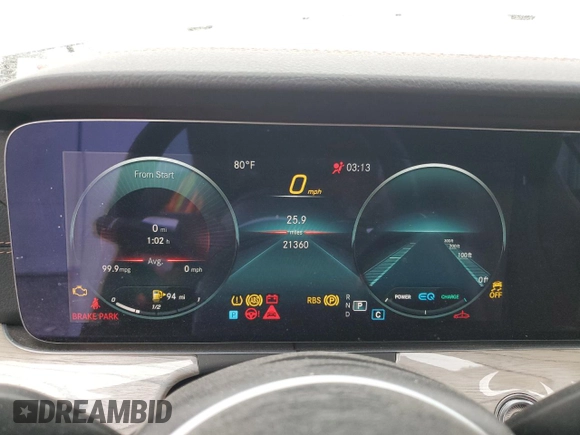 2021 Mercedes-Benz E 450 with VIN W1K1K5JB0MF156446, listed as a Copart auction lot 81295024 with 21,360 mi miles and Non repairable. Bid and sale history available at DreamBid. Image 9.