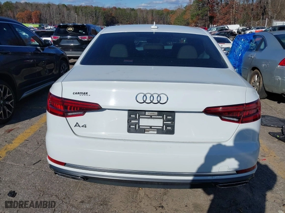 2019 Audi A4 Premium with VIN WAUGMAF40KA036963, listed as a IAAI auction lot 41061853 with 1 mi miles. Bid and sale history available at carsss.com. Image 15.