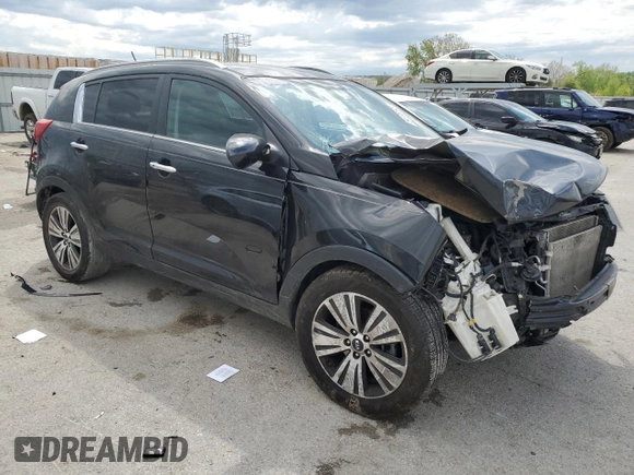 2016 Kia Sportage EX with VIN KNDPC3AC8G7860293, listed as a Copart auction lot 54138595 with 115,060 mi miles and Salvage title. Bid and sale history available at DreamBid. Image 4.