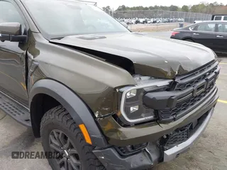 2024 Ford Ranger Raptor with VIN 1FTER4LR6RLE11671, listed as a IAAI auction lot 41821564 with 8,076 mi miles. Bid and sale history available at carsss.com. Image 6.