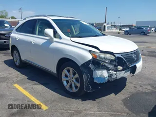 2011 Lexus RX 350 with VIN JTJZK1BA3B2003377, listed as a IAAI auction lot 42154053 with 117,807 mi miles. Bid and sale history available at carsss.com. Image 1.