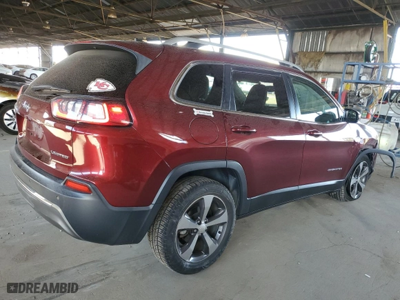 2019 Jeep Cherokee Limited with VIN 1C4PJLDB6KD185305, listed as a Copart auction lot 43035975 with 91,737 mi miles and Salvage Title. Bid and sale history available at carsss.com. Image 3.