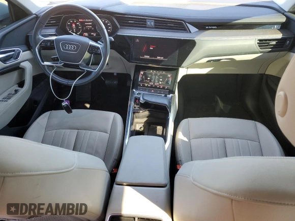 2022 Audi e-tron Premium with VIN WA1AAAGE1NB019221, listed as a Copart auction lot 41872005 with 47,890 mi miles and Salvage Title. Bid and sale history available at DreamBid. Image 8.