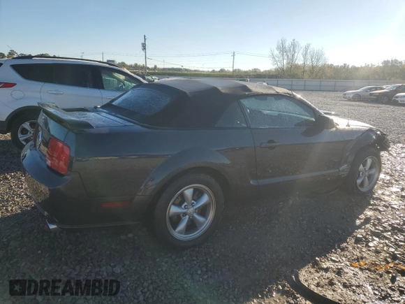 2007 Ford Mustang GT Deluxe with VIN 1ZVHT85H375232464, listed as a Copart auction lot 81100654 with 106,896 mi miles and Salvage Title. Bid and sale history available at carsss.com. Image 3.