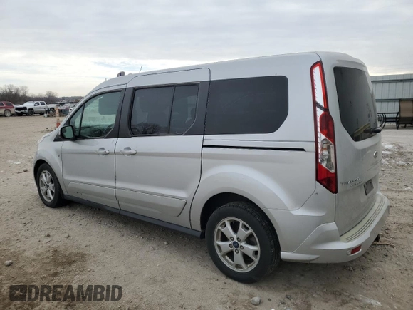 2015 Ford Transit Connect Wagon Titanium with VIN NM0GE9G76F1224395, listed as a Copart auction lot 41607845 with 199,980 mi miles and Salvage Title. Bid and sale history available at carsss.com. Image 2.