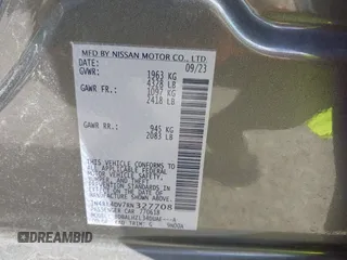 2024 Nissan Altima SV with VIN 1N4BL4DV7RN327708, listed as a IAAI auction lot 41423932 with 10,387 mi miles and . Bid and sale history available at carsss.com. Image 9.
