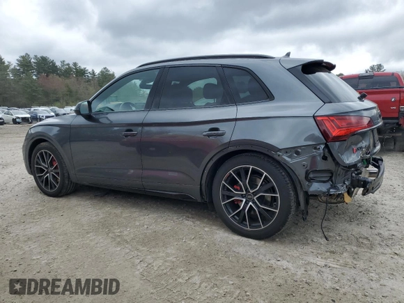 2023 Audi SQ5 Premium Plus with VIN WA1B4AFY4P2165851, listed as a Copart auction lot 50866934 with 20,514 mi miles and . Bid and sale history available at DreamBid. Image 2.