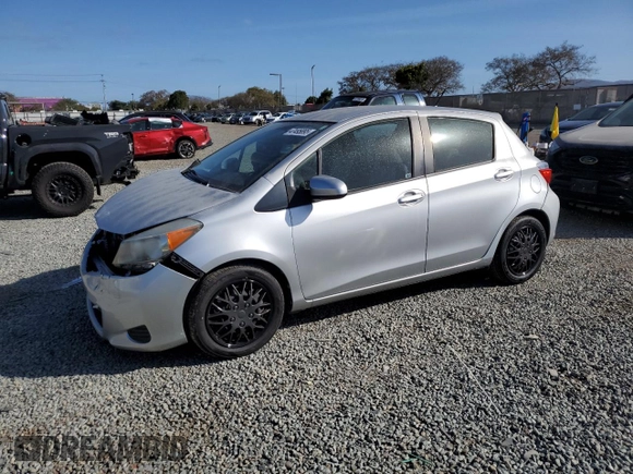 2014 Toyota Yaris L with VIN JTDKTUD35ED575352, listed as a Copart auction lot 47495895 with 92,410 mi miles and Salvage Title. Bid and sale history available at carsss.com. Image 1.