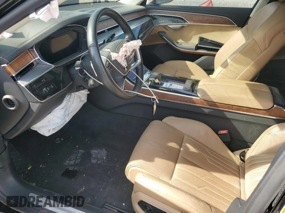 2019 Audi A8 L with VIN WAU8DAF88KN006268, listed as a Copart auction lot 54173805 with 0 mi miles and Clean Title. Bid and sale history available at carsss.com. Image 7.