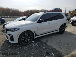 2019 BMW X7 xDrive40i with VIN 5UXCW2C58KL082347, listed as a Copart auction lot 52684195 with 59,130 mi miles and Salvage Title. Bid and sale history available at carsss.com. Image 1.
