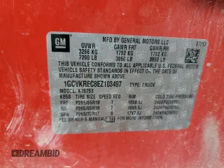 2014 Chevrolet Silverado 1500 LT with VIN 1GCVKREC8EZ103497, listed as a Copart auction lot 74514674 with 200,024 mi miles and Salvage Title. Bid and sale history available at DreamBid. Image 12.
