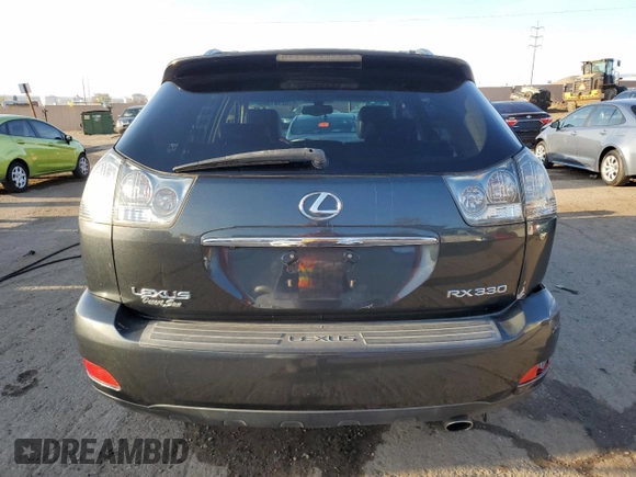 2004 Lexus RX 330 with VIN JTJHA31U140022689, listed as a Copart auction lot 52181365 with 179,788 mi miles and Salvage Title. Bid and sale history available at carsss.com. Image 6.
