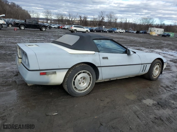 1986 Chevrolet Corvette with VIN 1G1YY6785G5903230, listed as a Copart auction lot 86378784 with 101,007 mi miles and Non Repairable. Bid and sale history available at carsss.com. Image 3.