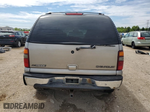 2000 Chevrolet Tahoe LT with VIN 1GNEK13T1YJ111424, listed as a Copart auction lot 58377725 with 234,034 mi miles and Salvage title. Bid and sale history available at DreamBid. Image 6.