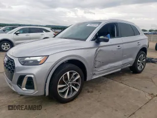 2023 Audi Q5 S line Premium Plus z VIN WA1EAAFY0P2134084, wystawiony jako Copart lot #59933255 z przebiegiem 18 741 mil mil oraz Szkoda całkowita • Salvage title. Historia ofert i sprzedaży dostępna na DreamBid. Obrazek 1.