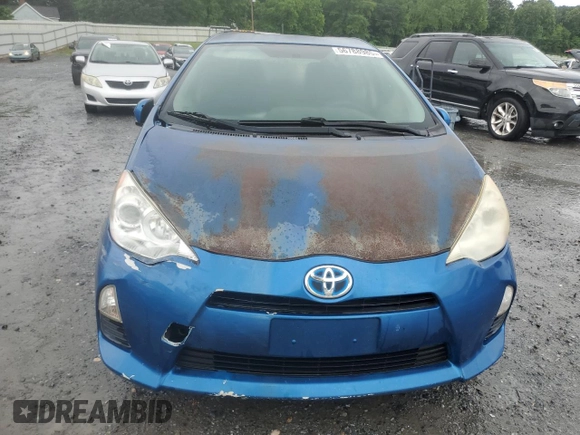 2012 Toyota Prius One with VIN JTDKDTB3XC1001225, listed as a Copart auction lot 56788985 with 159,817 mi miles and Salvage Title. Bid and sale history available at DreamBid. Image 5.