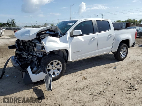 2021 Chevrolet Colorado 2WD LT with VIN 1GCGSCEA5M1132943, listed as a Copart auction lot 68613474 with 50,489 mi miles and Salvage Title. Bid and sale history available at carsss.com. Image 1.