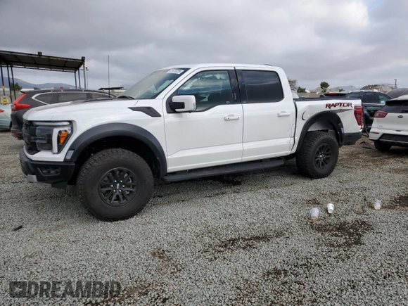 2024 Ford F-150 Raptor with VIN 1FTFW1RG6RFA18561, listed as a Copart auction lot 47472325 with 15,726 mi miles and Salvage Title. Bid and sale history available at DreamBid. Image 1.