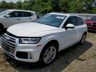 2018 Audi Q5 Premium Plus with VIN WA1BNAFY5J2082661, listed as a Copart auction lot 58249015 with 117,494 mi miles and Salvage title. Bid and sale history available at DreamBid. Image 1.
