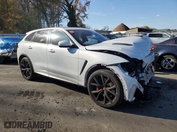 2020 Jaguar F-Pace SVR with VIN SADCZ2EE6LA633530, listed as a Copart auction lot 77977424 with 52,982 mi miles and Salvage Title. Bid and sale history available at DreamBid. Image 4.