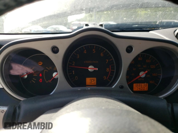 2008 Nissan 350Z Nismo z VIN JN1BZ34E48M751826, wystawiony jako Copart lot #55337265 z przebiegiem 188 638 mil mil oraz Szkoda całkowita • Salvage title. Historia ofert i sprzedaży dostępna na DreamBid. Obrazek 9.
