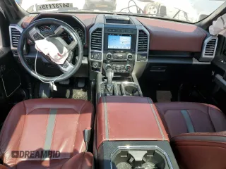 2018 Ford F-150 XL with VIN 1FTEW1E56JFA55341, listed as a Copart auction lot 54737115 with 114,581 mi miles and Salvage title. Bid and sale history available at DreamBid. Image 8.