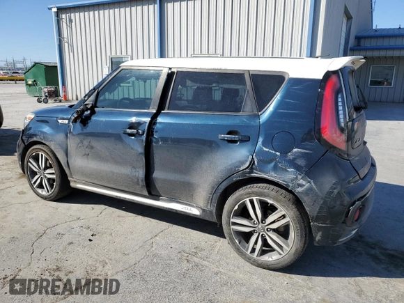 2018 Kia Soul + with VIN KNDJP3A53J7619812, listed as a Copart auction lot 48575055 with 90,499 mi miles and Salvage Title. Bid and sale history available at carsss.com. Image 2.