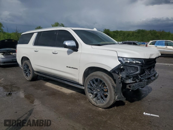 2023 Chevrolet Suburban Premier z VIN 1GNSKFKD0PR161497, wystawiony jako Copart lot #55733695 z przebiegiem 121 198 mil mil oraz Szkoda całkowita • Salvage title. Historia ofert i sprzedaży dostępna na DreamBid. Obrazek 4.
