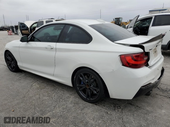 2017 BMW 2 Series M240i xDrive with VIN WBA2G3C39H7A25249, listed as a Copart auction lot 82289354 with 85,537 mi miles and Salvage Title. Bid and sale history available at carsss.com. Image 2.