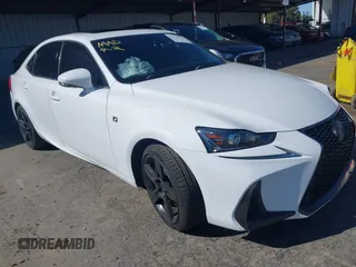 2017 Lexus IS 200t with VIN JTHBA1D26H5059221, listed as a IAAI auction lot 41940144 with 50,740 mi miles and . Bid and sale history available at DreamBid. Image 1.