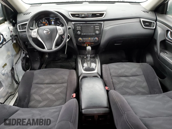 2016 Nissan Rogue SV with VIN JN8AT2MV6GW151014, listed as a Copart auction lot 51981555 with 75,968 mi miles and Salvage Title. Bid and sale history available at DreamBid. Image 8.